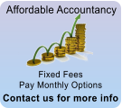 Fixed Fees Pay Monthly Options Contact us for more info Affordable Accountancy